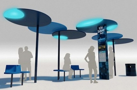 Futuristinės autobusų stotelės
