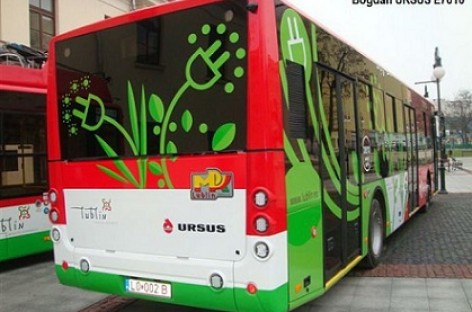 Ukrainiečių ir lenkų elektrinis autobusas „Bogdan URSUS E7010” bandomas Liubline