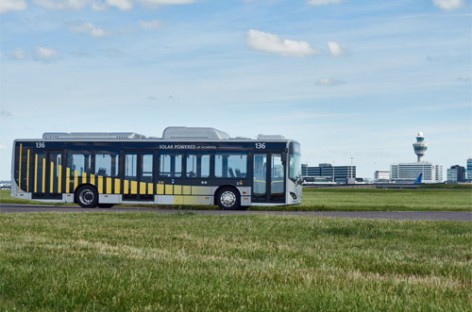 Amsterdamo Schipholo oro uoste pradėjo važinėti elektriniai autobusai