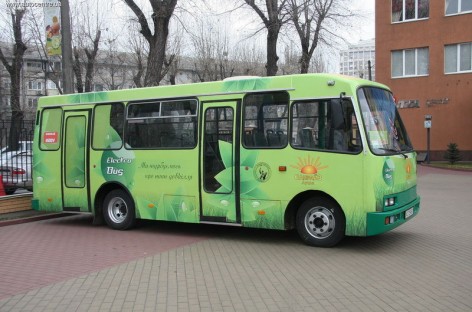 Pirmasis ukrainietiškas elektrinis autobusas jau veža keleivius