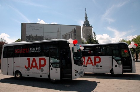 Joniškyje – pirmieji po nepriklausomybės atkūrimo nauji autobusai
