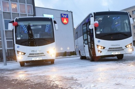 Šalčininkuose – dar du nauji autobusai