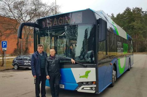 Elektrinis autobusas aplankė Visaginą