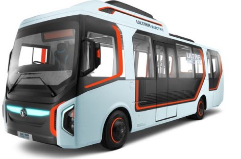 Indai pristatė elektrinio „Tata Ultra Electric Bus“ konceptą