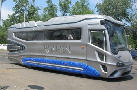 Ukrainiečiai sukūrė kosminio dizaino autobusą (video)