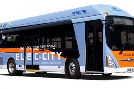 „Hyundai” autobusai vieną kartą įkrautomis baterijomis nuvažiuos 260 kilometrų