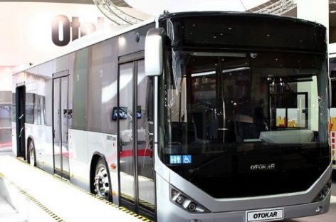 Stambule – pirmasis elektrinis „Otokar“ autobusas