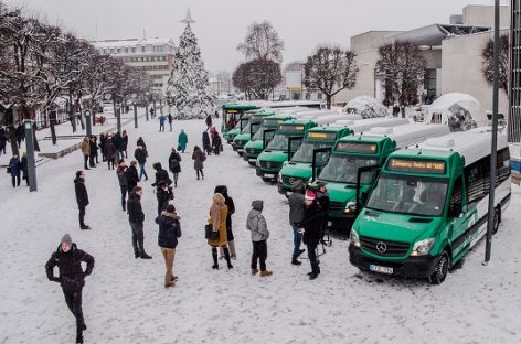 Šventėms Alytuje – nauji miesto autobusai