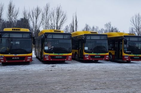 Šiauliuose – keturi pirmieji nauji autobusai