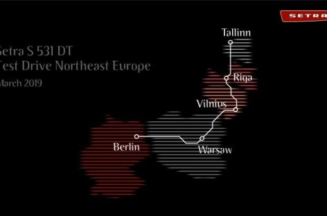 „Setra 531 DT“ turas – nuo Berlyno iki Talino