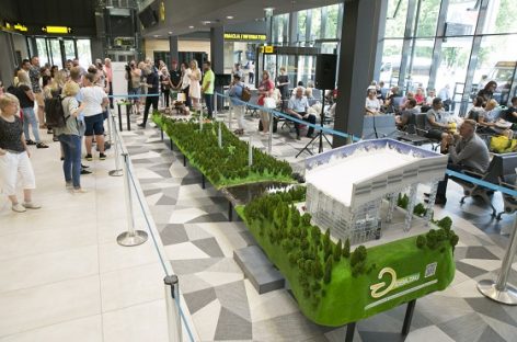 Autobusų stotyje pristatė ilgiausią Lietuvoje maketą