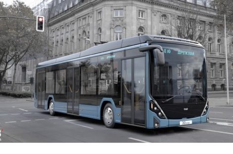 „Belkommunmaš“ pristatė naują elektrinį autobusą