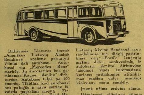 Prieš 80 metų Vilniuje įkurta Autobusų Susisiekimo įmonė