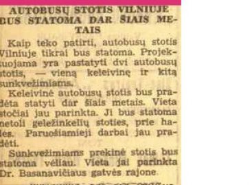 Viešojo transporto naujienos prieškario Vilniuje