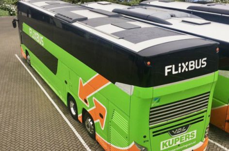 Ant „FlixBus“ autobusų – saulės baterijos