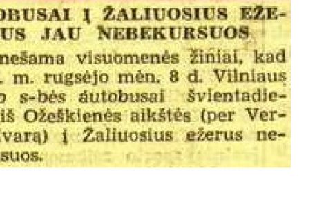 Vilniaus autobusų istorija 1940-ųjų rugsėjį