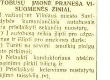 Vilniaus miesto autobusų istorija 1940-ųjų lapkritį