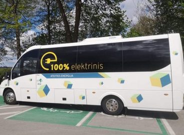 Tauragėje – dar du nauji elektriniai autobusai
