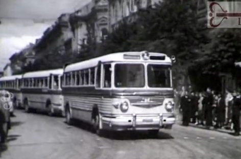 Sostinės viešojo transporto eismas 1957-aisias