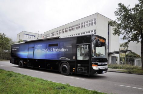 Priemiestiniame „Setra“ autobuse – mobili COVID-19 testavimo laboratorija