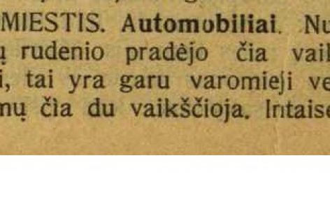 1912-aisiais Suvalkų gubernijoje – kelionės „garo vežimais”