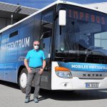 Setra Impfbus nimmt Fahrt aufSetra vaccination bus in operation