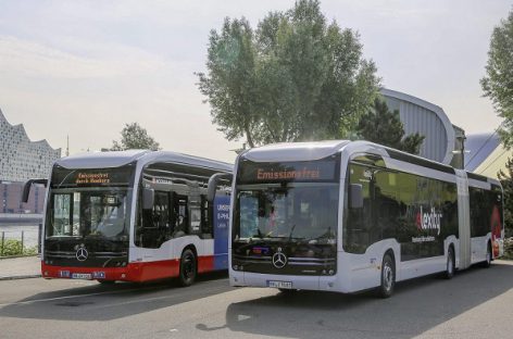 „Mercedes-Benz“ pristatė „eCitaro G“ su kietojo kūno baterijomis Hamburgui