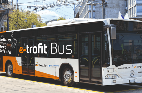 „e-troFit“ pristato iš dyzelinių į elektrinius perdarytus autobusus