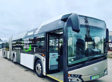 Šiauliuose – elektrinis „Solaris Urbino 18 Electric“ autobusas