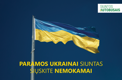 Prie paramos Ukrainai jungiasi „Siuntos autobusais“ ir keleivių vežėjai