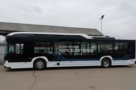 Sostinėje – elektrinis „Scania Citywide”