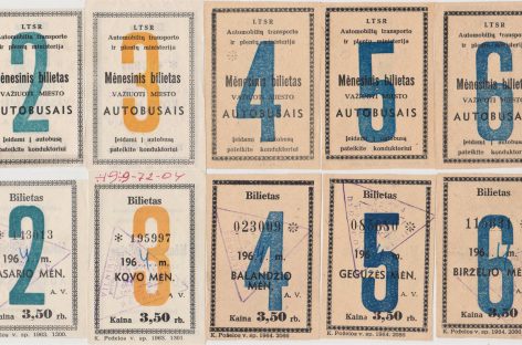 Kiek kainavo ir kaip atrodė mėnesinis bilietas važiuoti sostinės viešuoju transportu 1964-aisiais?