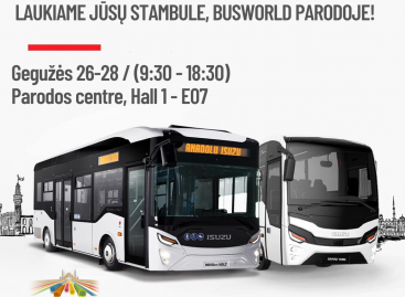 Prasideda „Busworld Turkey” paroda, „Isuzu” gamintojai kviečia aplankyti jų stendą