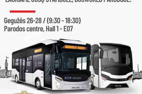 Prasideda „Busworld Turkey“ paroda, „Isuzu“ gamintojai kviečia aplankyti jų stendą