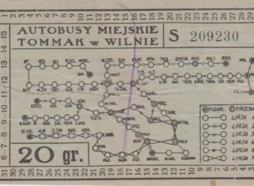Kaip atrodė autobusų bilietai 1937-aisiais Vilniuje?