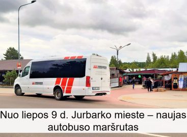 Nuo liepos 9 d. Jurbarke – naujas autobusų maršrutas