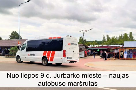 Nuo liepos 9 d. Jurbarke – naujas autobusų maršrutas
