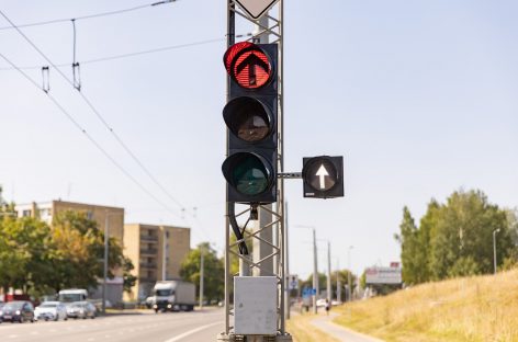 Vilniuje įrengta pirmoji viešajam transportui skirta šviesoforo sekcija