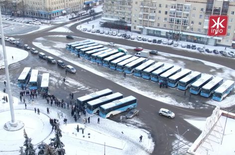 Ukrainoje – 26 iš Estijos atvykę autobusai