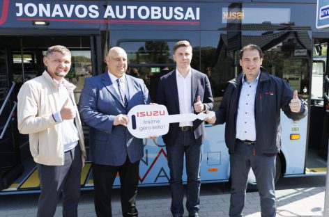 Jonavoje į gatves išvažiavo dar vienas elektrinis autobusas