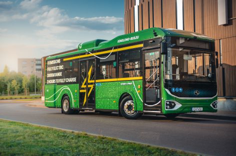 Kėdainiuose išbandomas elektrinis autobusas