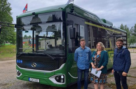 Rokiškėnai išbando elektrinį autobusą