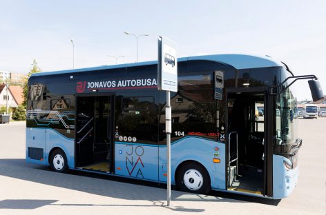 Jonavoje – dar vienas naujas elektrinis autobusas