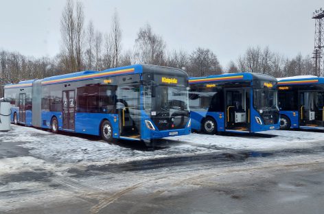 Klaipėdoje pabaigtas 13 elektra varomų autobusų įsigijimo projektas