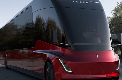 Naujos galimo „Tesla“ elektrinio autobuso nuotraukos – kada jis pasirodys realybėje?