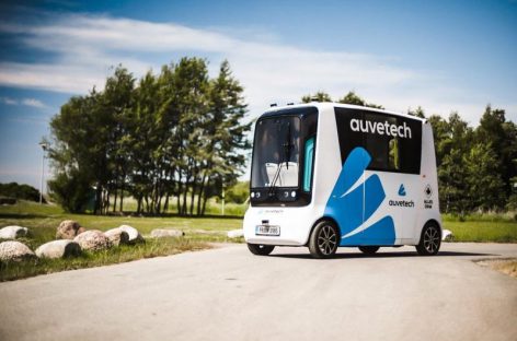 Į Vilnių atvyko autonominis viešojo transporto autobusas