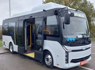 „Kautra“ pradeda naujo elektrinio autobuso „Altas Novus City V7“ bandymus Druskininkuose