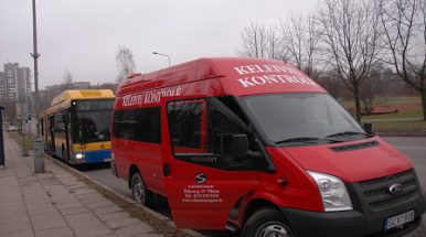 Sostinėje mobili viešojo transporto kontrolė keliaus kartu su keleiviais