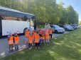 Marijampolės vaikų lopšelio – darželio „Nykštukas“ skyriaus „Ežiukų“ grupės vaikučiai susipažino su autobusų parko veikla