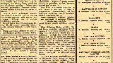 Prieškario spaudoje – apie troleibusus ir savų autobusų gamybą